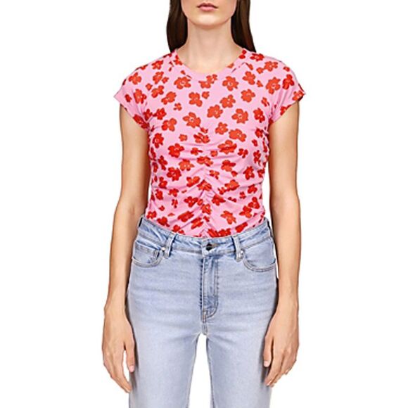 Sanctuary Hold Me Tight T-shirt In Cherry Kiss S - Picture 2 of 3